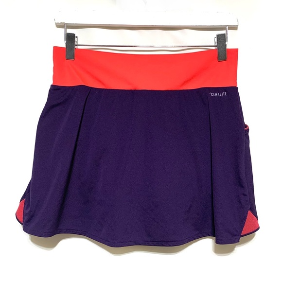 EUC Adidas Climalite Purple Orange Tennis Skort Size Small - Picture 3 of 11